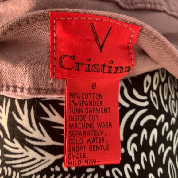 v Christina mauve jeans size 8. - Picture 8 of 8